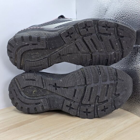 Women's Sz 7.5 B - Brooks Adrenaline GTS 22 Running Shoes Black Pink 1203531B015 - Picture 8 of 9